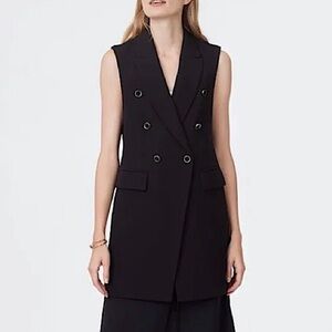Club Monaco Selska Button Vest - NWOT Black XS